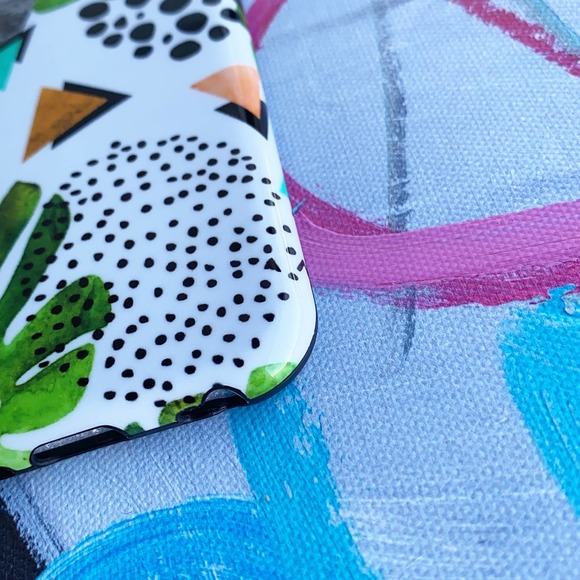 iPhone 6s Case Geometric Tropical Floral Print Cover NEW - Picture 3 of 5